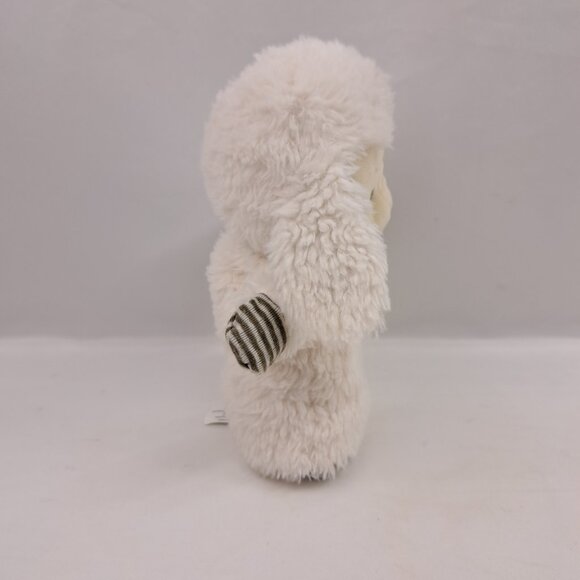 White Sheep Puppet Plush Demdaco Striped Ears Toy Nursery Rhyme 2020 Stuffed - Picture 6 of 14
